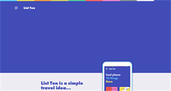 Desktop Screenshot of list-ten.com