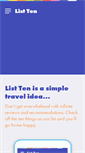 Mobile Screenshot of list-ten.com